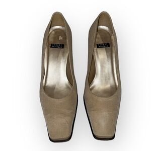 Stuart Weitzman Shimmery Champagne Heels size 6.5